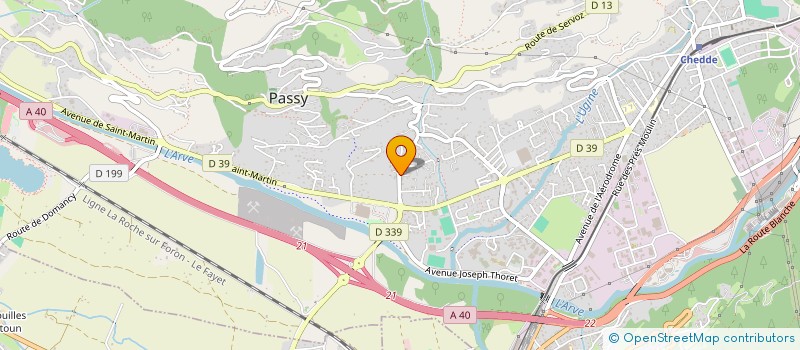 localisation de l'entreprise MONSIEUR ANDRE HURTIER  PASSY