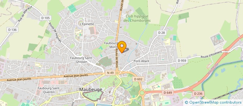 localisation de l'entreprise MONSIEUR ANDRE INION à MAUBEUGE