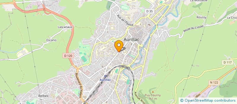 localisation de l'entreprise MONSIEUR ANDRE IRLANDE à AURILLAC