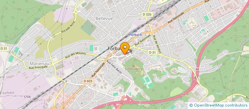 localisation de l'entreprise MONSIEUR ANDRE ISSELE  FORBACH