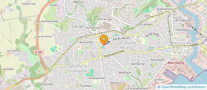 localisation de l'entreprise MONSIEUR ANDRE IVILLARD à BREST