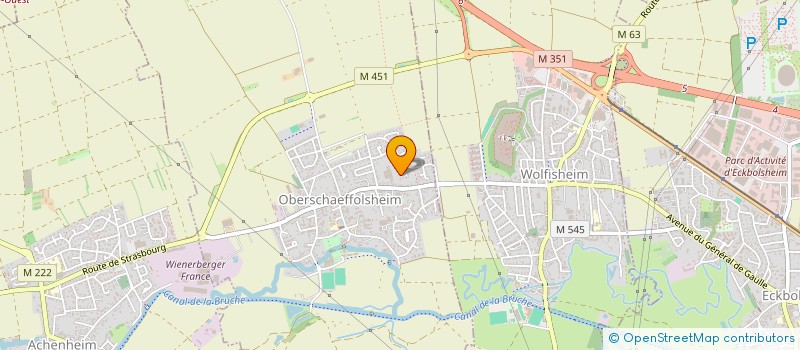 localisation de l'entreprise MONSIEUR ANDRE IZAKS  OBERSCHAEFFOLSHEIM