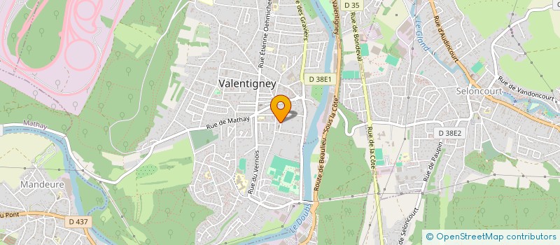 localisation de l'entreprise MONSIEUR ANDRE JACOULOT  VALENTIGNEY