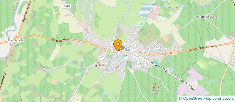 localisation de l'entreprise MONSIEUR ANDRE JACQUET  BAGES