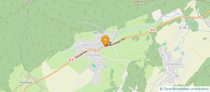 localisation de l'entreprise MONSIEUR ANDRE JACQUOT  CHAMPEY