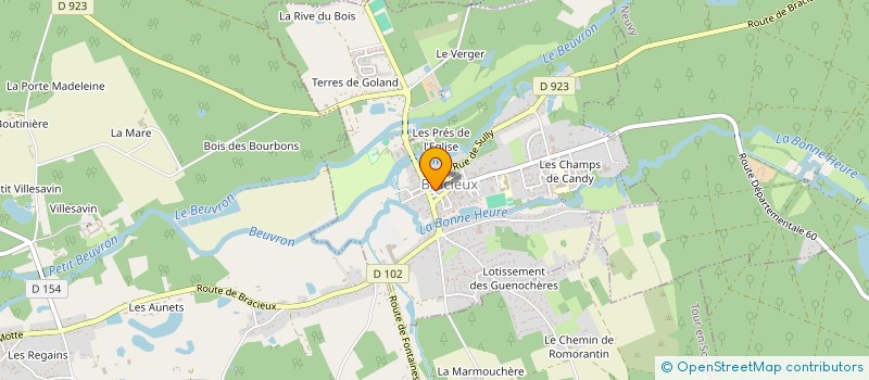 localisation de l'entreprise MONSIEUR ANDRE JALLAGUIER  BRACIEUX