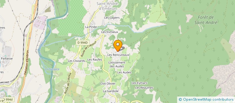 localisation de l'entreprise MONSIEUR ANDRE JAME  SAINT-ANDRE-D'EMBRUN