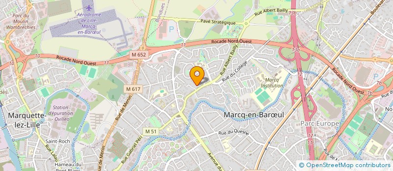 localisation de l'entreprise MONSIEUR ANDRE JAMOTTE à MARCQ-EN-BARŒUL