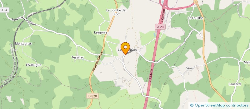 localisation de l'entreprise MONSIEUR ANDRE JAUBERTHOU  GIGNAC