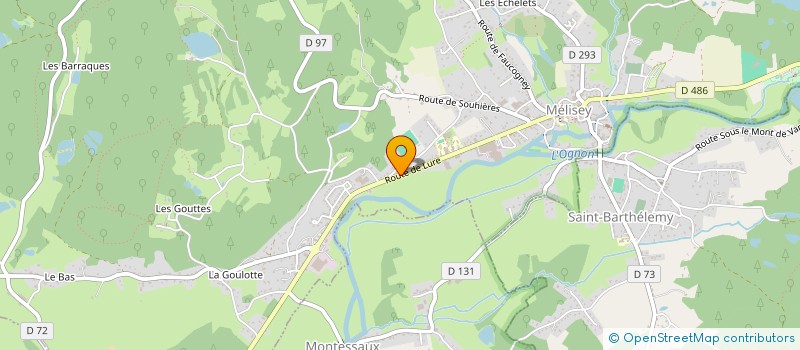 localisation de l'entreprise MONSIEUR ANDRE JEANDEL  MELISEY