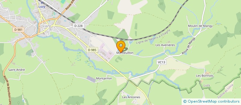 localisation de l'entreprise MONSIEUR ANDRE JEANNOT à LUZY