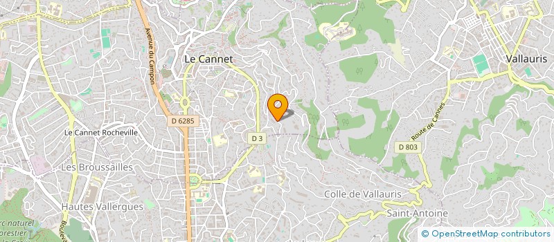 localisation de l'entreprise MONSIEUR ANDRE JERMANN à LE CANNET