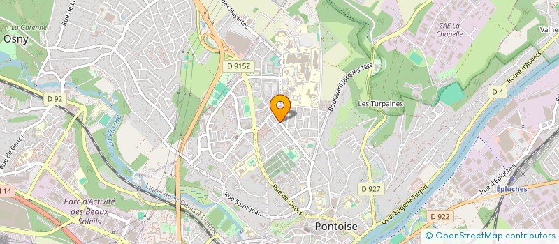 localisation de l'entreprise MONSIEUR ANDRE JEUFRAULT à PONTOISE
