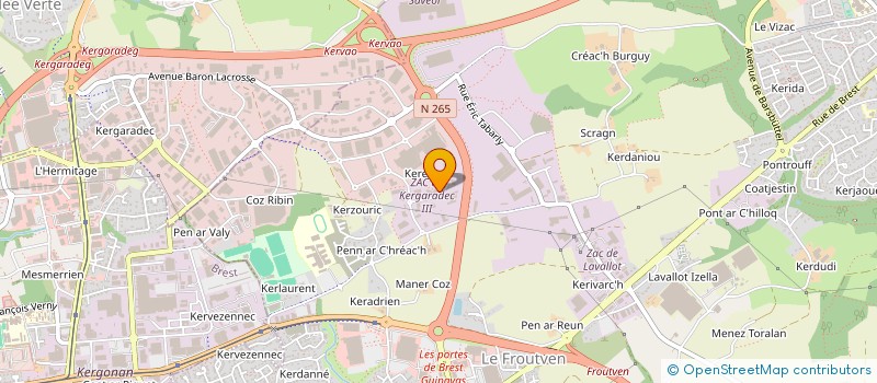 localisation de l'entreprise MONSIEUR ANDRE JEZEGOU à GUIPAVAS