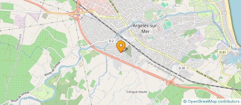 localisation de l'entreprise MONSIEUR ANDRE JIMENEZ  ARGELES-SUR-MER