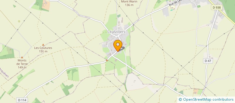 localisation de l'entreprise MONSIEUR ANDRE JOLIBOIS  LEALVILLERS