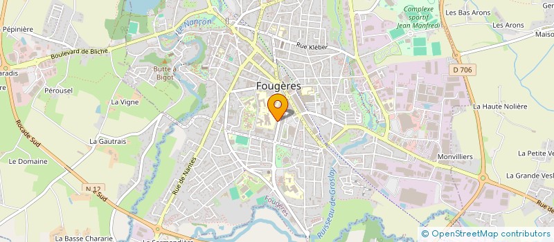 localisation de l'entreprise MONSIEUR ANDRE JOLIVET  FOUGERES
