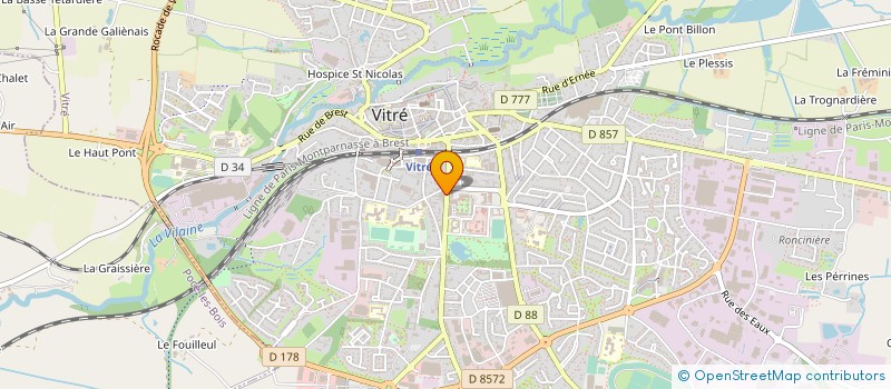 localisation de l'entreprise MONSIEUR ANDRE JOLLIVE  VITRE