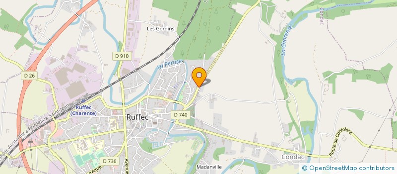 localisation de l'entreprise MONSIEUR ANDRE JOLY à RUFFEC