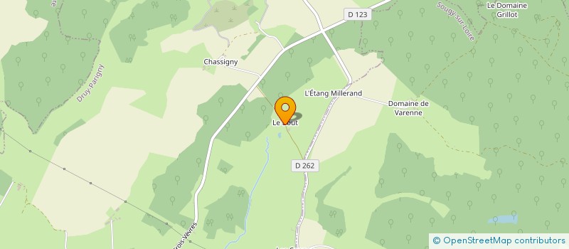 localisation de l'entreprise MONSIEUR ANDRE JOUANIN  DRUY-PARIGNY