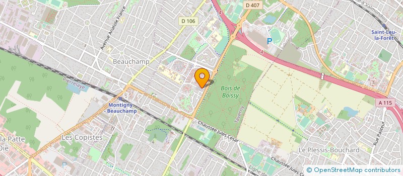 localisation de l'entreprise MONSIEUR ANDRE JOUBERT  TAVERNY