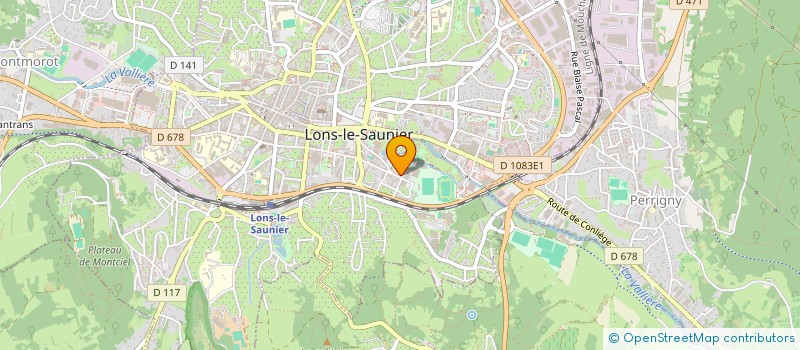 localisation de l'entreprise MONSIEUR ANDRE JOURDAIN à LONS-LE-SAUNIER
