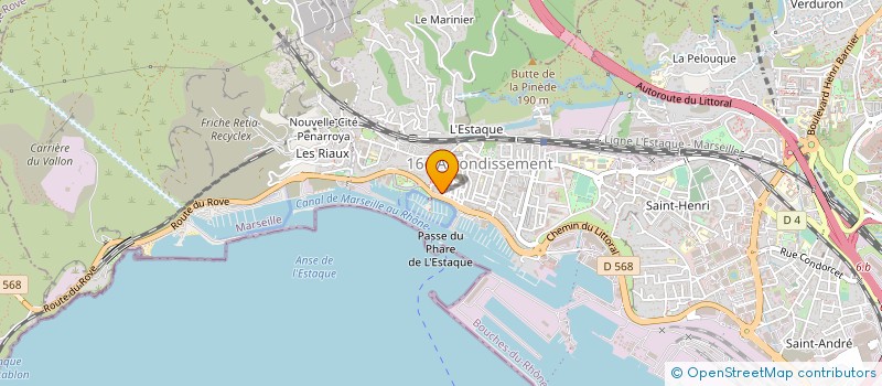localisation de l'entreprise MONSIEUR ANDRE JOURDAN  MARSEILLE