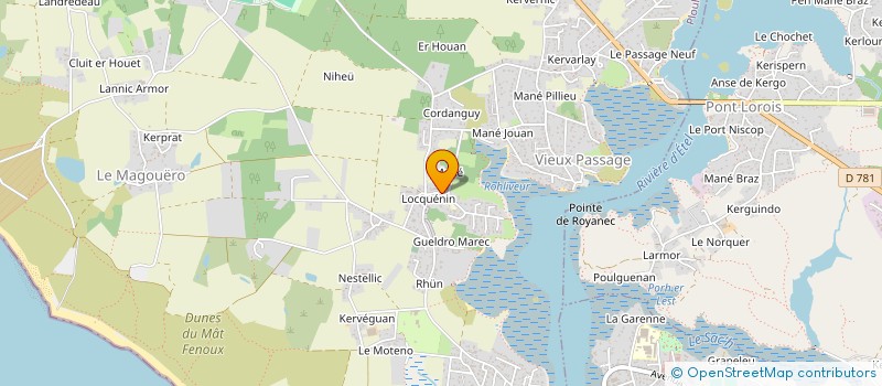 localisation de l'entreprise MONSIEUR ANDRE JUBIN  PLOUHINEC