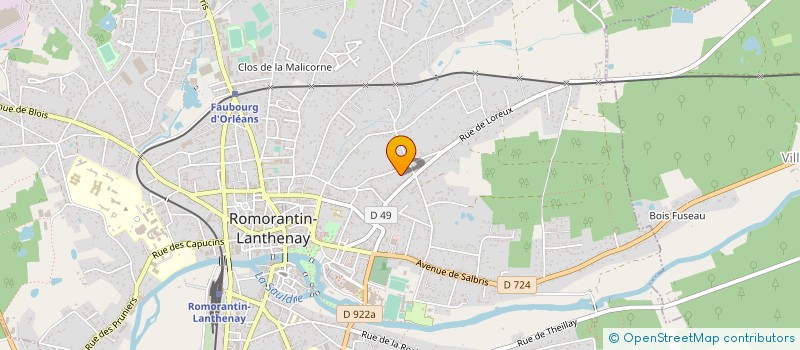 localisation de l'entreprise MONSIEUR ANDRE-JUNIOR MORNADJI-BOBAL  ROMORANTIN-LANTHENAY