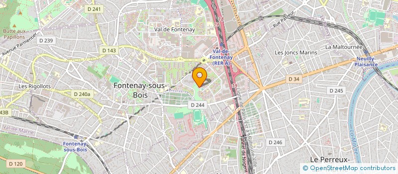 localisation de l'entreprise MONSIEUR ANDRE KASSABI  FONTENAY-SOUS-BOIS