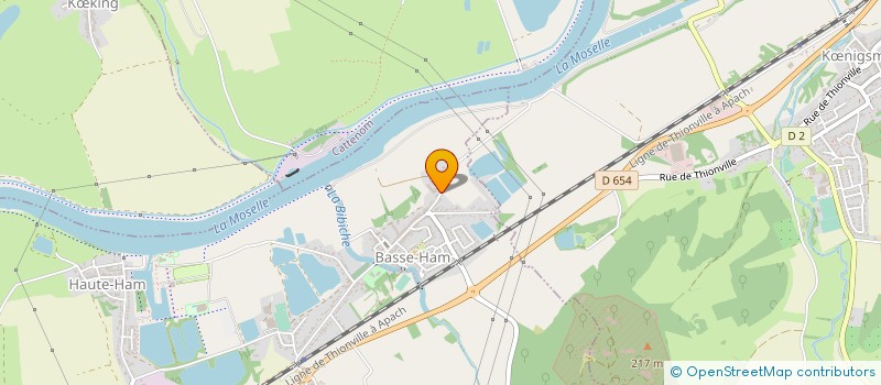 localisation de l'entreprise MONSIEUR ANDRE KEFF  BASSE-HAM