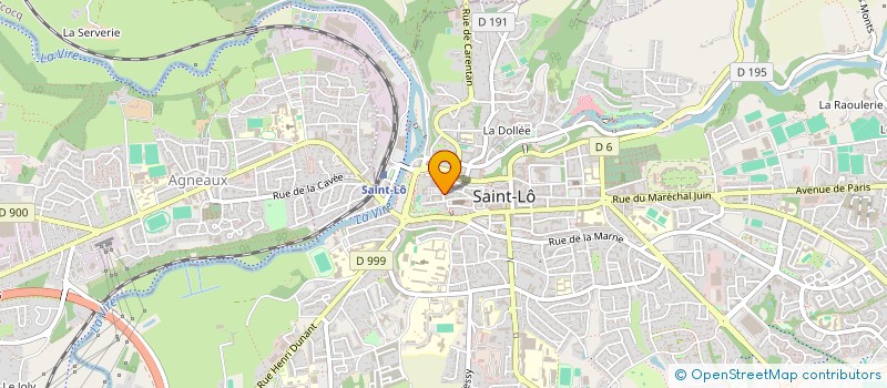 localisation de l'entreprise MONSIEUR ANDRE KERLAN  SAINT-LO