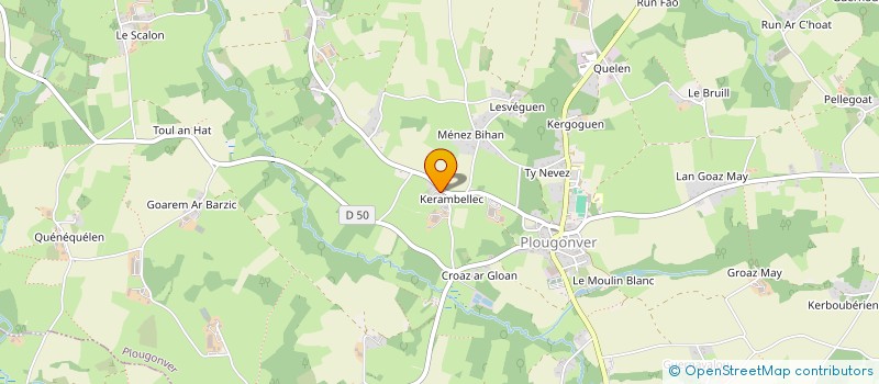 localisation de l'entreprise MONSIEUR ANDRE KERVERN  PLOUGONVER