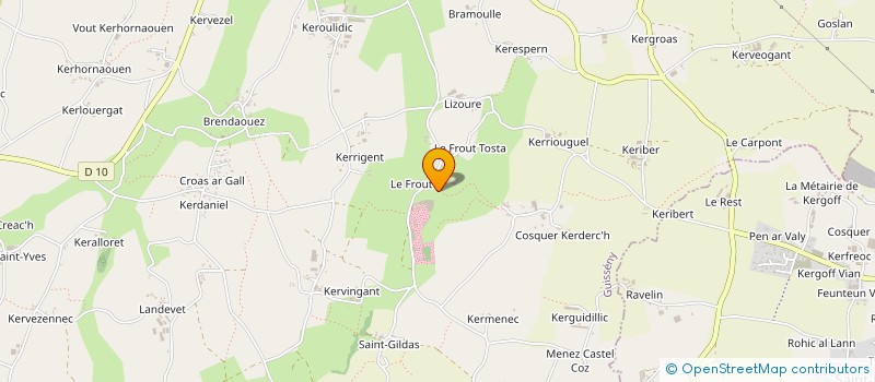 localisation de l'entreprise MONSIEUR ANDRE KERVINGANT à GUISSENY