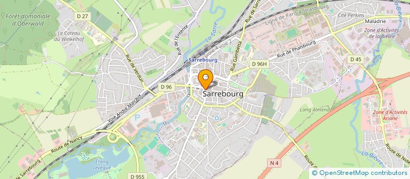 localisation de l'entreprise MONSIEUR ANDRE KIENER à SARREBOURG