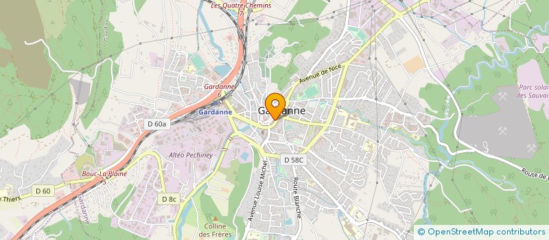 localisation de l'entreprise MONSIEUR ANDRE KINOSSIAN à GARDANNE