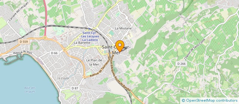 localisation de l'entreprise MONSIEUR ANDRE KLEIN à SAINT-CYR-SUR-MER
