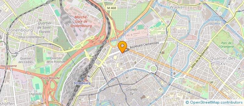 localisation de l'entreprise MONSIEUR ANDRE KOEFFER à STRASBOURG