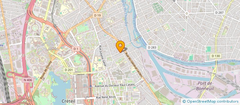 localisation de l'entreprise MONSIEUR ANDRE KOUAM  CRETEIL