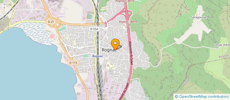 localisation de l'entreprise MONSIEUR ANDRE KOZAK  ROGNAC