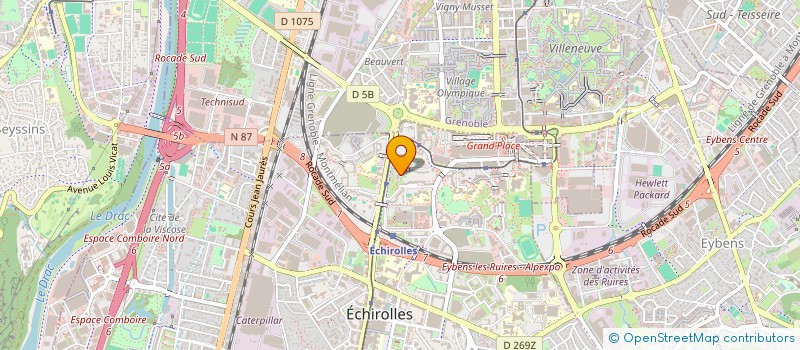 localisation de l'entreprise MONSIEUR ANDRE KUEDI  ECHIROLLES