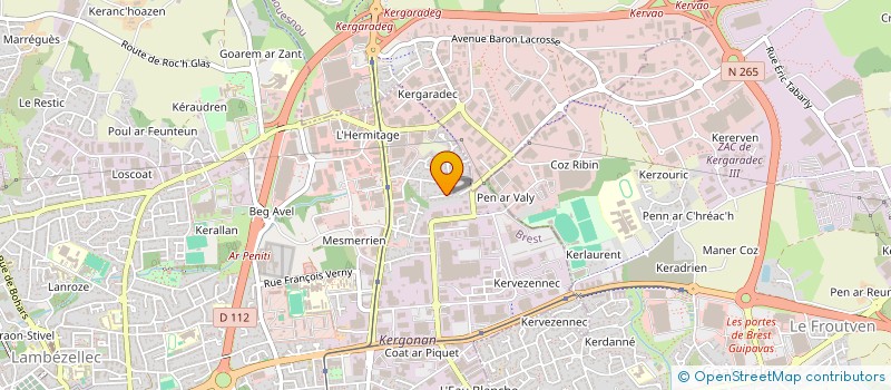 localisation de l'entreprise MONSIEUR ANDRE L'HOSTIS à BREST