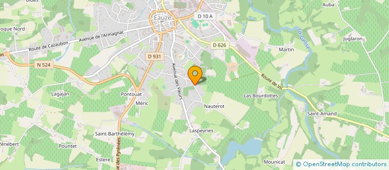 localisation de l'entreprise MONSIEUR ANDRE LABADIE  EAUZE