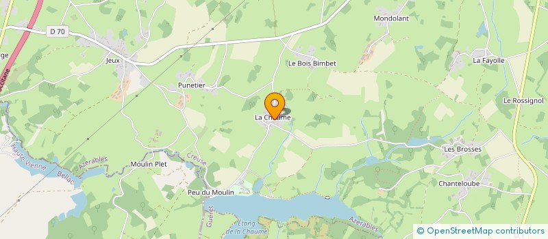 localisation de l'entreprise MONSIEUR ANDRE LABERGERE à LA CHAPELLE-BALOUE