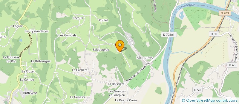 localisation de l'entreprise MONSIEUR ANDRE LABORDERIE  CASTELS ET BEZENAC