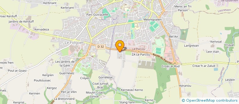 localisation de l'entreprise MONSIEUR ANDRE LABOUS  PLOUDANIEL