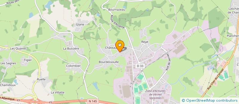 localisation de l'entreprise MONSIEUR ANDRE LACAUD à GUERET