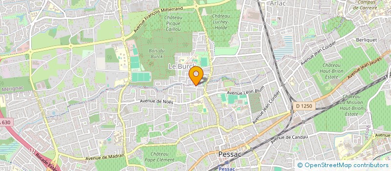 localisation de l'entreprise MONSIEUR ANDRE LACOMBE  PESSAC