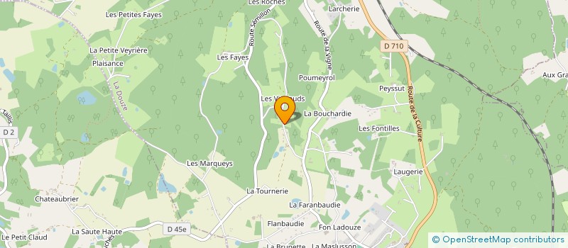 localisation de l'entreprise MONSIEUR ANDRE LACOSTE à SAINT LAURENT SUR MANOIRE