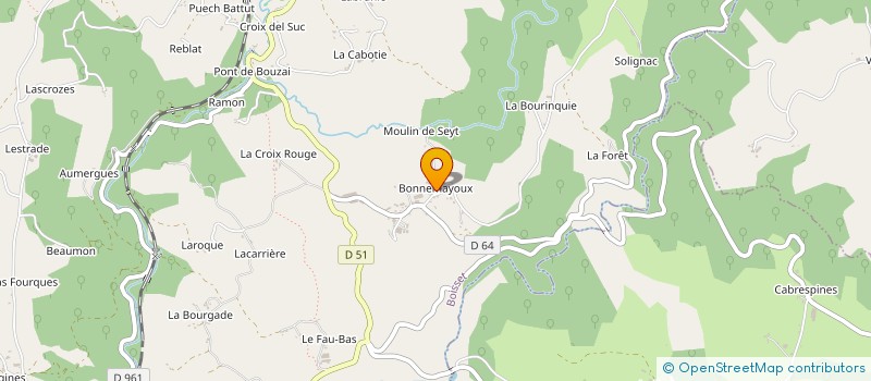 localisation de l'entreprise MONSIEUR ANDRE LACOSTE à BOISSET